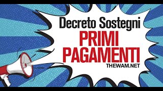 BONUS DECRETO SOSTEGNI Primi Pagamenti [upl. by Rector820]