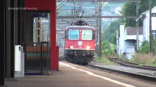 Züge an einem lauem Sommerabend in DänikenSchweizer BahnenSwiss Trains [upl. by Norven]