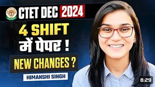 CTET DEC 2024 PRE admit cards outNORMALISATION2 DAYS SHIFTS DISCUSSION by Himanshi Mam viralvideo [upl. by Jyoti]