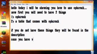how to use ophcrack [upl. by Amann]