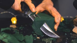 ASMR Cutting and crushing wet floral foam [upl. by Bowes450]