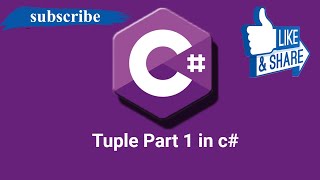 Tuple Part 1 C in Hindi csharp csharptutorial dotnetprogramming microsoft [upl. by Anayt]