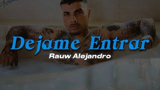 Rauw Alejandro  Dejame Entrar LETRA [upl. by Torey]