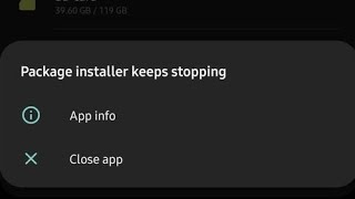 How to solve package installer keeps stopping problem 2023  package installer has stopped 2023 [upl. by Amitie897]