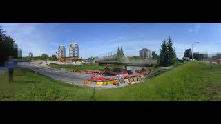 Pattullo Bridge Replacement  Royal Ave Overpass Rehabilitation Timelapse [upl. by Htiel]