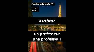 A PROFESSOR  UN PROFESSEUR UNE PROFESSEUR [upl. by Oric]