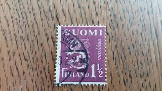 Finland Suomi Old Postage Stamp 112 markkaa [upl. by Ely182]