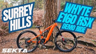 SURREY HILLS MTB💥Whyte e160rsx Demo Peaslake [upl. by Aihsenot]