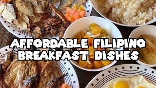 How To Cook AFFORDABLE FILIPINO BREAKFAST DISHES IN THE PHILIPPINES Local Filipino Food Guide [upl. by Suivat213]