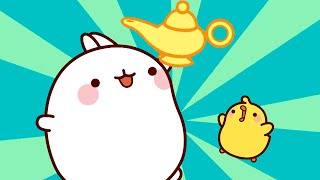 Molang Hindi  The magic lamp  Funny Hindi Animal Cartoons [upl. by Trocki909]