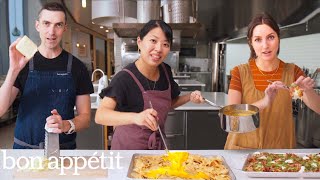 6 Pro Chefs Make Their Ultimate Nachos  Test Kitchen Talks  Bon Appétit [upl. by Ferdinande]