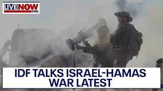 IsraelHamas war IDF talks advances in northern Gaza humanitarian crisis  LiveNOW from FOX [upl. by Mundford]