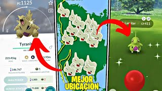 LA MEJOR UBICACION PARA CONSEGUIR A LARVITAR  TYRANITAR SHINY  POKEMON GO [upl. by Adnilec299]