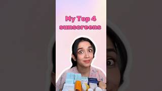 Top 4 sunscreens for all skin types shorts sunscreen musthaves bestsunscreenforface [upl. by Shipman135]