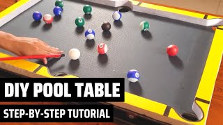 How to make a DIY pool table For beginners [upl. by Beeson696]