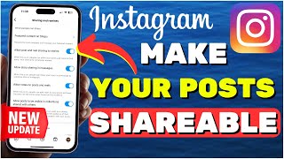 How To Allow People To Share Your Post On Their Instagram Story NEW UPDATE [upl. by Airym]