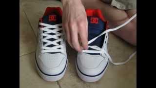 Simple How To Lace Shoes Normal Way and with No Bow [upl. by Alphonsa]