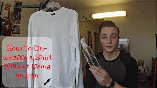 Easiest Way To Unwrinkle a Shirt Without Using an Iron  Quick and Easy [upl. by Hillari]