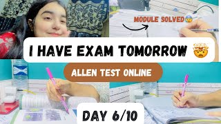 I have exams tomorrow 📚🎯Syllabus completed ⁉️ Allen modules solved exam neet study allen [upl. by Elisha]