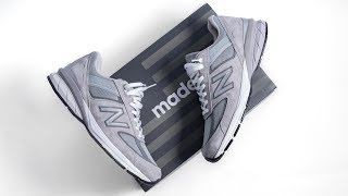 How New Balance Perfected the SNEAKER  New Balance 990V5 ON FEET REVIEW [upl. by Ylremik]