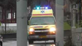 Brandweer en Ambulance Dienst met spoed in Rotterdam Dag Compilatie [upl. by Meingoldas]