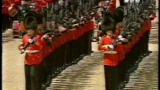 Trooping the Colour 1992 Escort for and to the Colour [upl. by Enitsirhk939]