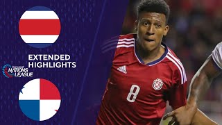 Costa Rica vs Panama Extended Highlights  CONCACAF Nations League  CBS Sports [upl. by Rube]