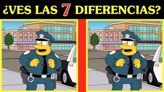 👁 ENCUENTRA las 7 DIFERENCIAS  Los Simpson 🍩  6  ¿Eres capaz de encontrarlas todas a tiempo [upl. by Mccallion]