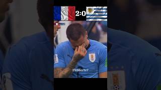 France Vs Uruguay World Cup 2018 Quater Final Highlights 🇫🇷🤯🇺🇾 fotball shorts worldcup [upl. by Neb]