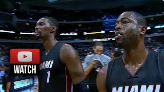 Dwyane Wade amp Chris Bosh Highlights at Mavericks 20141109  40 Pts 15 Ast Total [upl. by Cailean]