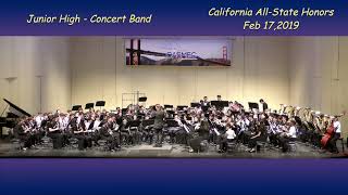 2019  CASMEC California AllState Junior High Honor Concert Band Concert [upl. by Jaffe525]