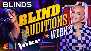 The Best Performances from the Second Week of Blind Auditions  The Voice  NBC [upl. by Anitnoc433]