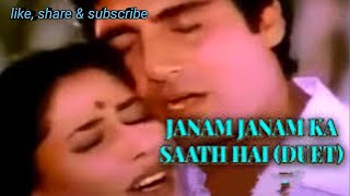 JANAM JANAM KA SATH HI Rafi amp Lata Mangeshkar song Raj Baber movie song Bheegi palkein movie song [upl. by Lentha]