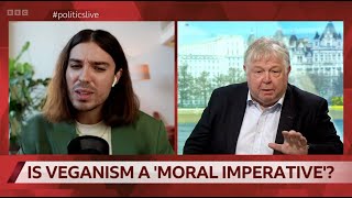 LIVE TV DEBATE Is Veganism a Moral Imperative [upl. by Enerual]