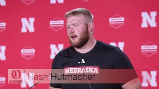 Nebraskas Nash Hutmacher full press conference on Aug 27th 2024 [upl. by Laroy1]