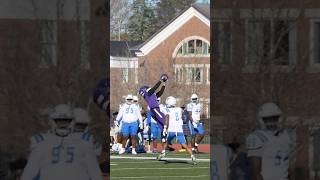 Stonehill DB Nigel Henderson is a certified BALL HAWK ✅ NPCollegeGameDay [upl. by Dnomaid885]