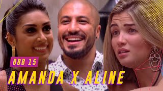 ALINE OU AMANDA AS DONAS DO CORAÇÃO DE FERNANDO NO BBB15  BIG BROTHER BRASIL 15 [upl. by Eckhardt]