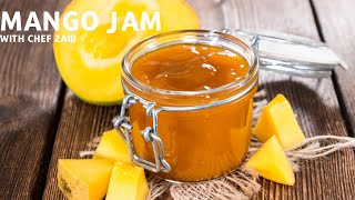 Mango Jam Recipe  3 Ingredients Mango Jam Recipe  Easy amp Quick [upl. by Krystal799]