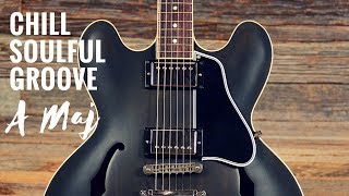 Chill Soulful Groove  Guitar Backing Track Jam in A [upl. by Yentiw]