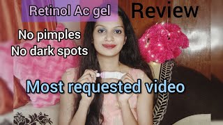 Retinol Ac gel reviewNo dark spots amp pimples [upl. by Aiksa]