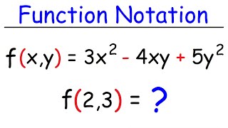 Evaluating Functions  Basic Introduction  Algebra [upl. by Anauqahs]