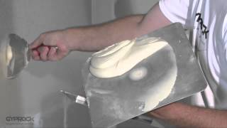 Installing Gyprock plasterboard  How to tape and set joints [upl. by Esyla650]