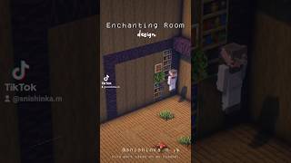 Minecraft Enchanting Room design ✨🔮 minecraft shorts short minecraftbuilding aesthetic house [upl. by Salomon578]