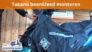 Tucano beenkleed monteren Piaggio Zip  Montagevideo  De Scooter Shop [upl. by Lellih]