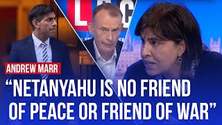 Tory Baroness condemns Rishi Sunak for blindly supporting Netanyahu  LBC [upl. by Murage]