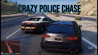 Crazy police chase in Audi RS6 [upl. by Hussein]