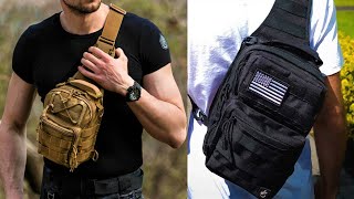 TOP 10 BEST TACTICAL SLING BAGS FOR 2024 [upl. by Kimble]