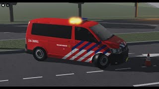 BrandweerampPolitie dienst in leeuwarden Leeuwarden Roblox [upl. by Jelena]