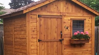 Cedar Shed Kits  Gardener Shed 8x8 Assembly Video  Outdoor Living Today [upl. by Edora]