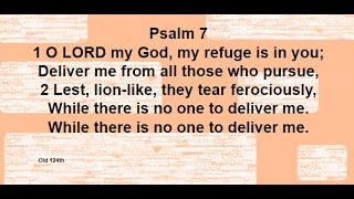 Psalm 7 Old 124th Singing the Psalms [upl. by Kathleen]